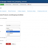 Комплексный модуль товаров JoomShopping (ComMod)