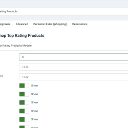 Модуль «Топ рейтинг товаров» для JoomShopping 5+