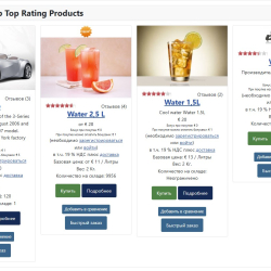 Модуль «Топ рейтинг товаров» для JoomShopping 5+