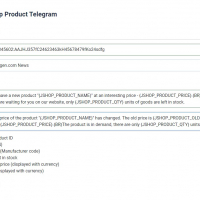 Информер о товарах в Telegram каналы и группы JoomShopping 5+