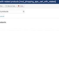 Сопутствующие товары в корзине JoomShopping