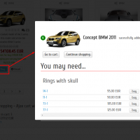 Сопутствующие товары в корзине JoomShopping
