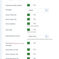 Профиль клиента BS-PROFILE для JoomShopping 5+