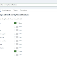 Последние просмотренные товары JoomShopping 5+