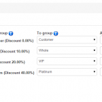 Накопительная система скидок, автоперевод в группы JoomShopping