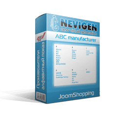 Модуль группировки производителей по алфавиту JoomShopping