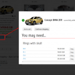 Сопутствующие товары в корзине JoomShopping